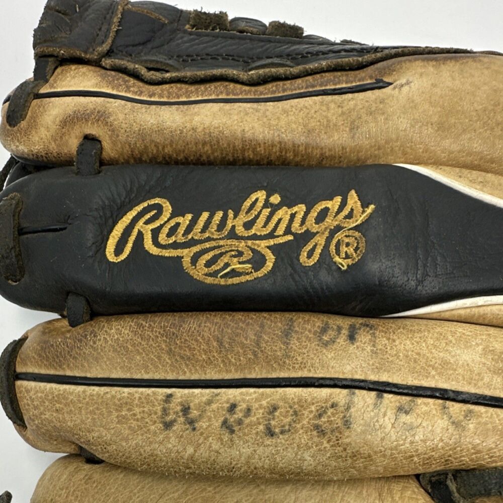 Rawlings Gold Glove Series PRO-115B 11.5" Leather Baseball Glove Black Tan - Picture 6 of 12